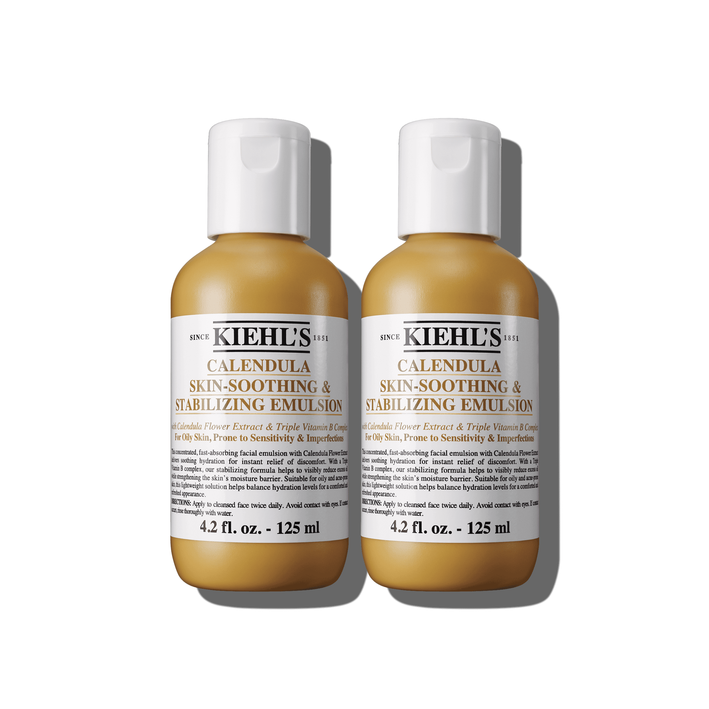 Kiehl's Calendula Skin-Soothing & Stabilizing Emulsion 125ml Duo